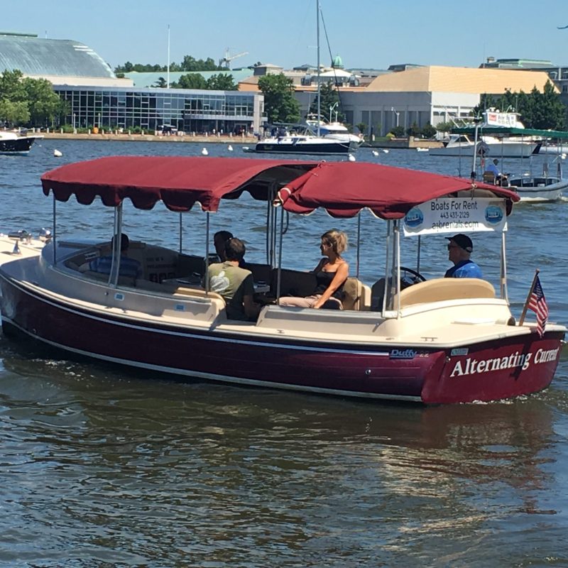a small boat in a body of water